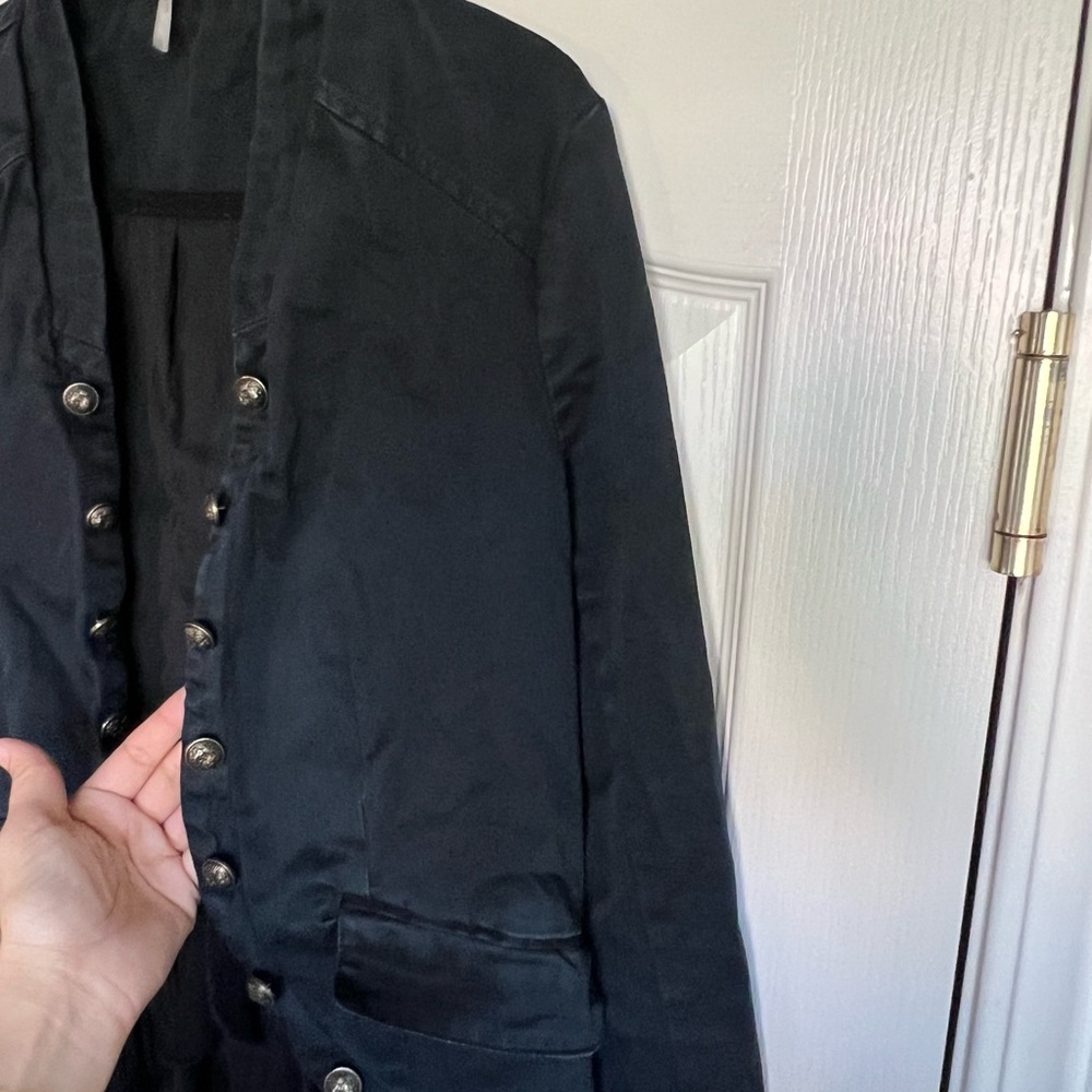 Women's Free People Ruffles Jacket. Black. - Picture 8 of 12
